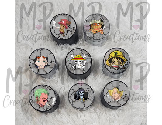 One Piece Anime 5 Piece Herb Grinders
